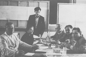 Заседание ГЭК по защите дипломных проектов на факультете ГСХ. (Год 1958-1959)